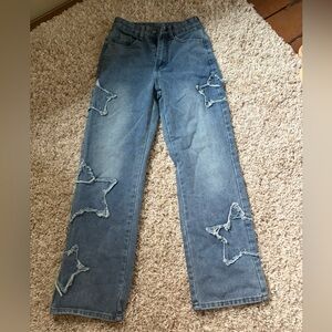 Star Patch Blue Jeans